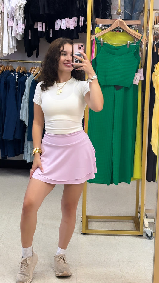 Pink Active Skirt